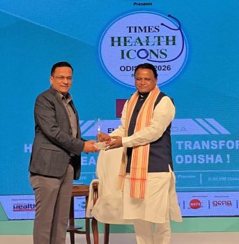 Award at the Times Health Icons Odisha 2026